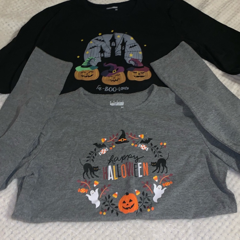 2 Halloween long sleeve T-shirts